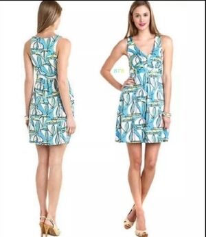 Lilly Pulitzer Patty Dress in Beach Club Doc Sider Size XS